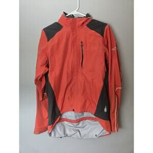 Novara Men's Size Medium Nylon Cycling Jacket Orange Red